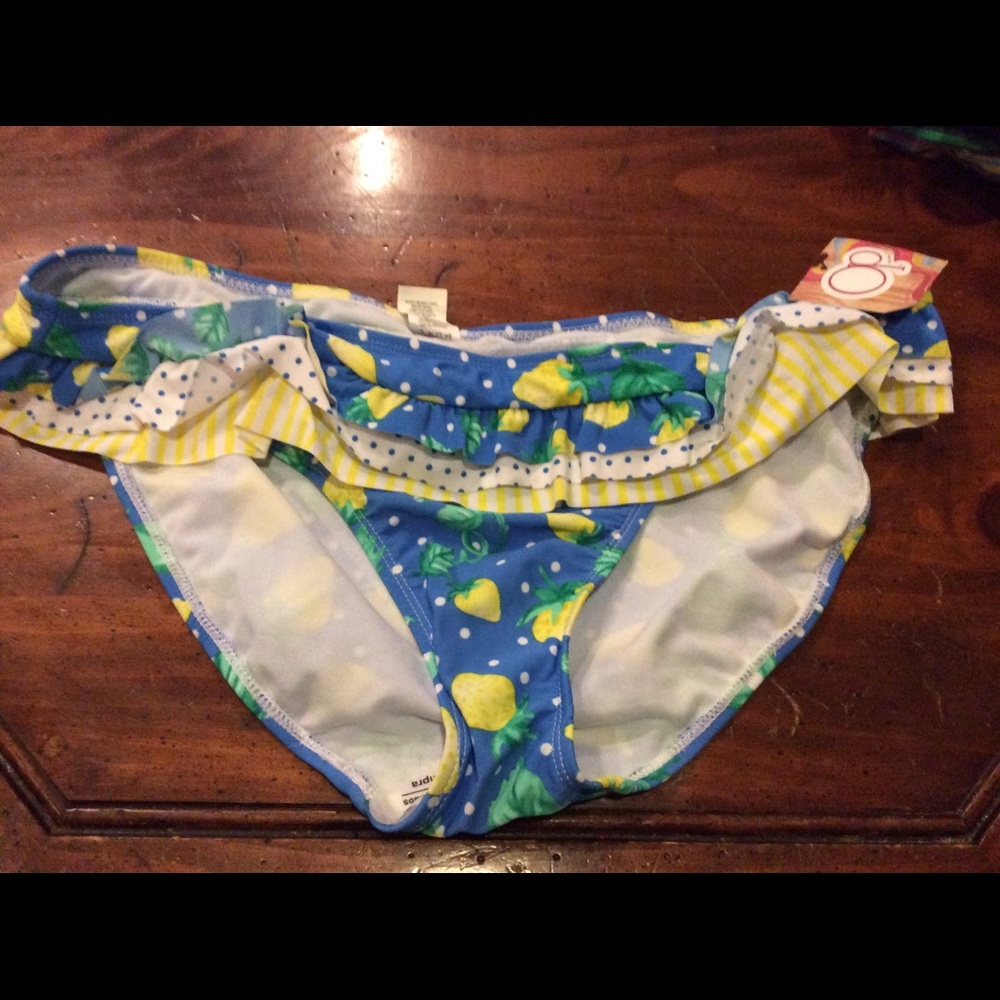 OP junior XL 15-17 blue print swimsuit bottom